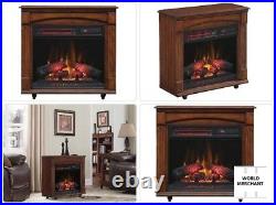 Chimneyfree Chimney Free Electric Infrared Quartz Rolling Fireplace Space Heater
