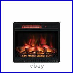 ClassicFlame 23 3D Infrared Quartz Electric Fireplace Black