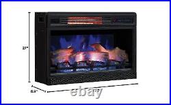 ClassicFlame 26 3D Infrared Quartz Electric Fireplace Insert Plug and Safer