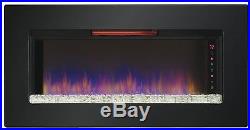 ClassicFlame 47 Wall Mounted Mantels Inserts Quartz Fireplace 47II100GRG New