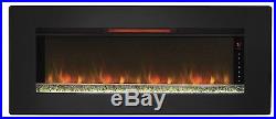 ClassicFlame 47 Wall Mounted Mantels Inserts Quartz Fireplace 47II100GRG New