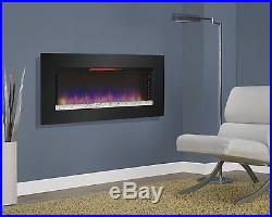 ClassicFlame 47 Wall Mounted Mantels Inserts Quartz Fireplace 47II100GRG New