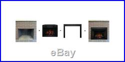 Classic Flame 28II300GRA 28 inch Electric Fireplace Insert with Black Metal Trim