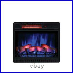 Classic Flame Fireplace Ventless Infrared Electric Safer Plug Firebox Black 23in