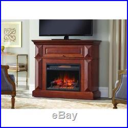 Coleridge 42 In Mantel Console Infrared Electric Fireplace Medium Cherry 36 In H