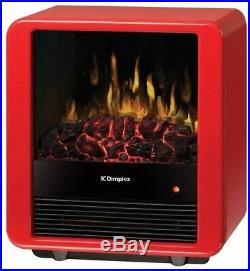 Compact Electric Stove Space Heater Mini Cube Fireplace Flame Effect 4674 BTU