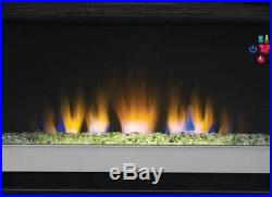 Contemporary Infrared Quartz Electric Fireplace Insert Flush Mount Trim Kit