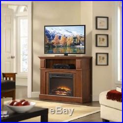 Corner Electric Fireplace Tv Stand Media Center 1500-watt Heater Furniture Decor
