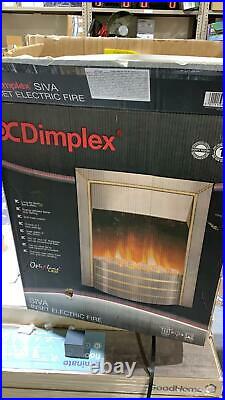 DIMPLEX SIVA CHROME EFFECT ELECTRIC FIRE With Minor Defects 1157