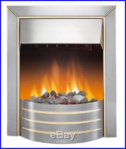 DIMPLEX SIVA CHROME EFFECT ELECTRIC FIRE Withdefects N. O1157