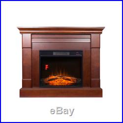 Decor-Flame Electric Space Heater Fireplace with 47 Mantle