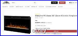 Dimplex BLF34 Prism Series 34 Linear Electric Fireplace, LED, Contemporary