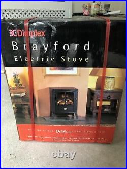 Dimplex Brayford BFD20 Electric Stove Optiflame Log Effect/Cast Iron Style Black