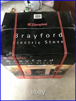 Dimplex Brayford BFD20 Electric Stove Optiflame Log Effect/Cast Iron Style Black