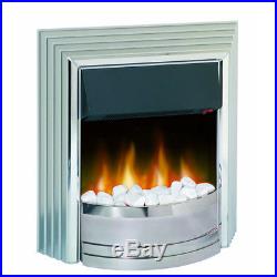 Dimplex CST20 Castillo 2kW Freestanding Optiflame Electric Fire, Coals in Silver