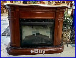 Dimplex Electric Fireplace DF3015 with Large Wood Mantle Surround