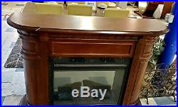 Dimplex Electric Fireplace DF3015 with Large Wood Mantle Surround