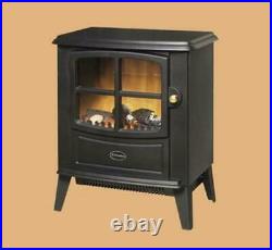 Dimplex Electric Stove Compact Optiflame Log Effect/Cast Iron Style Brayford