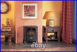 Dimplex Electric Stove Compact Optiflame Log Effect/Cast Iron Style Brayford