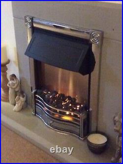 Dimplex Horton Chrome Electric Fire 2KW HTN20CH Used