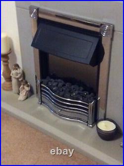 Dimplex Horton Chrome Electric Fire 2KW HTN20CH Used
