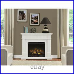 Dimplex Jean Electric Fireplace Wall Mantel Package White GDS28L8-1802W / XHD28L