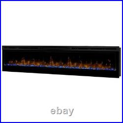 Dimplex Prism 74 Wall Mount Linear Electric Fireplace Insert in Black