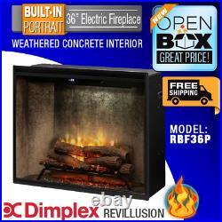 Dimplex Revillusion 36 Portrait Built-In Electric Fireplace, RBF36P, S+D