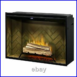 Dimplex Revillusion 42 Built-In Electric Firebox with Herringbone Liner