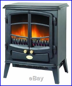 Dimplex Tango 2kW Electric Fan Heater Stove in Black With Optiflame