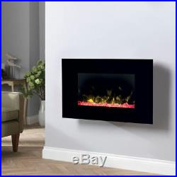 Dimplex Toluca Optiflame Electric Wall Mount Fire With 4 Colours Fuel Bed 2kW