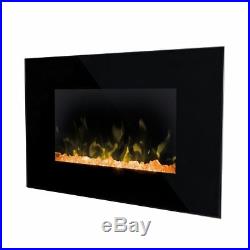 Dimplex Toluca Optiflame Electric Wall Mount Fire With 4 Colours Fuel Bed 2kW