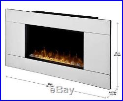 Dimplex Wall Mount Reflection 24 Glass Front Mirror Fireplace DWF24A-1329
