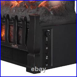Duraflame Electric Fireplace Log Set Heater Realistic Ember Bed Antique Bronze