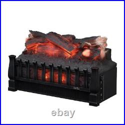 Duraflame Electric Fireplace Log Set Heater Realistic Ember Bed Antique Bronze