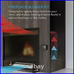 Electric Fan Kit, 14 Fireplace Blower, Programmable Temp/Speed Controller