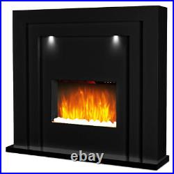 Electric Fire Fireplace Inset Standing Surround LED Lights Lighting Living Room