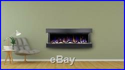 Electric Fireplace 50 3 Sided Wall Mount 80033 White Touchstone Home Products