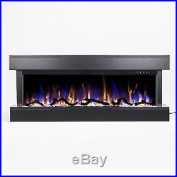 Electric Fireplace 50 3 Sided Wall Mount 80033 White Touchstone Home Products