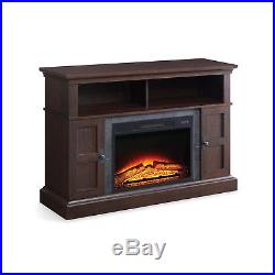 Electric Fireplace 55 TV Stand Media Console Heater Entertainment Center Wood
