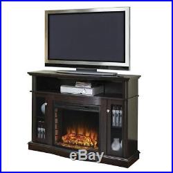 Electric Fireplace Heater 50 TV Stand Wood Media Console Center Storage Cabinet