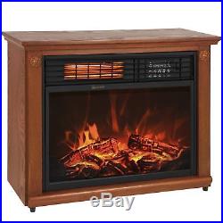Electric Fireplace Heater Large Living Room Warmer Infrared Quartz Flame Remote