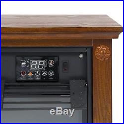 Electric Fireplace Heater Large Living Room Warmer Infrared Quartz Flame Remote