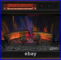 Electric Fireplace Infrared Quartz Heater LED Flame Freestanding Remote Control
