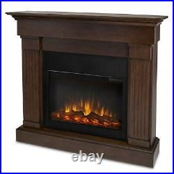 Electric Fireplace RealFlame Crawford Built In Look Heater Chestnut Oak