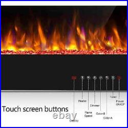Electric Fireplace Recessed&Wall Mounted Ultra Thin Low Noise Remote Control NEW