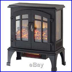 Electric Fireplace Stove Portable Heater Infrared Corner Amish Home 1,000 SQ FT