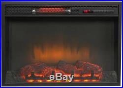 Electric Fireplace TV Stand 59 in. Infrared Freestanding Adjustable Thermostat
