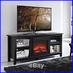 Electric Fireplace TV Stand Flame Media Entertainment Center 4600 BTU 58 Heater