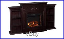 Electric Fireplace TV Stand Media Console Entertainment Center Shelves Mantle